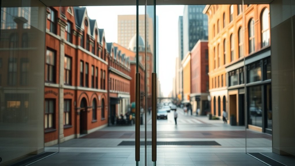 Glass Doors Curtain Road