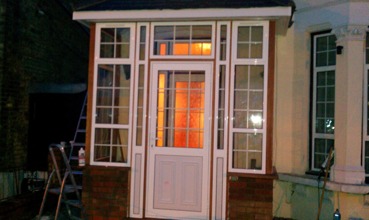 uPVC porch with Georgian bar glazing installed in Shoreditch